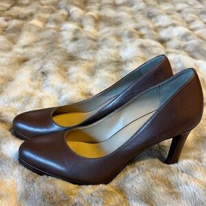Naturalizer Teresa Bronze Leather Pumps